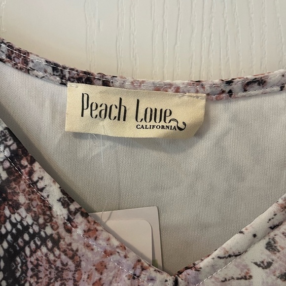 Peach Love California Multicolor Snake Print Dress - Picture 4 of 8